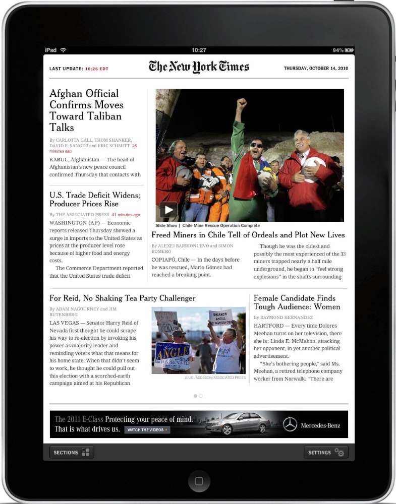 New York Times iPad, iPhone, Smartphone